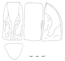 Figure 3: Proximal part of a large adze of Samoan origin, discovered in the south of 'Uvea.